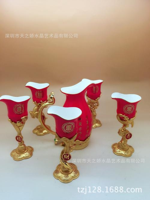 五福临门·宝石蓝6件套酒具 高端礼赠的文化意蕴与市场价值
